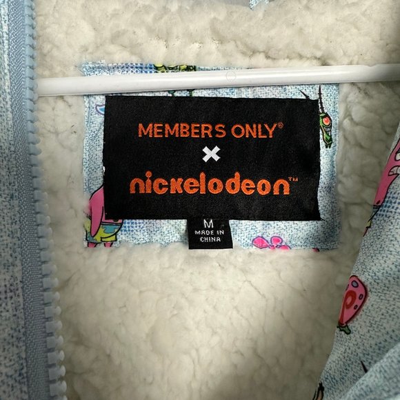 Members Only Spongebob Squarepants Jacket Sz: M - Picture 5 of 6